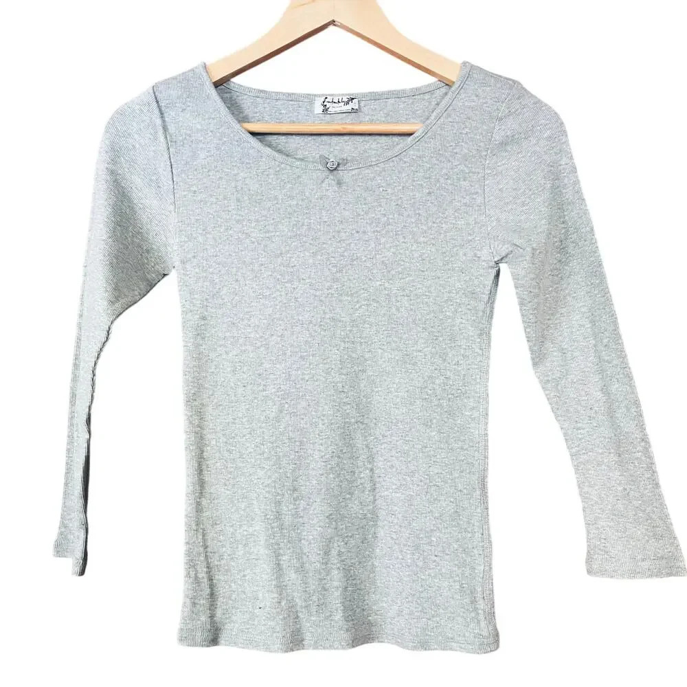 Free People Intimately Downtime Top Pajama Lounge Grey Size XS/Small